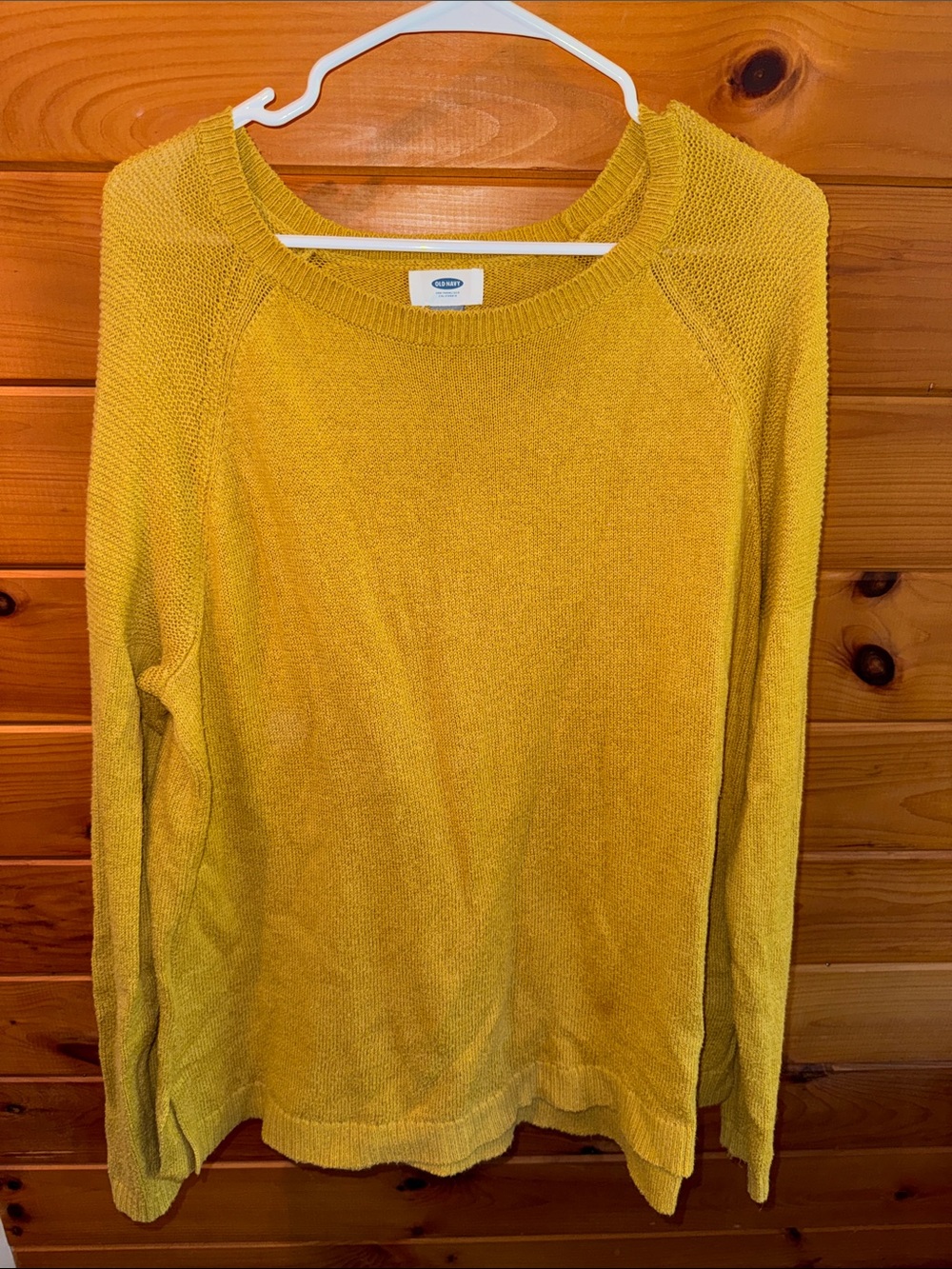 Old Navy Golden Yellow Scoopneck Sweater